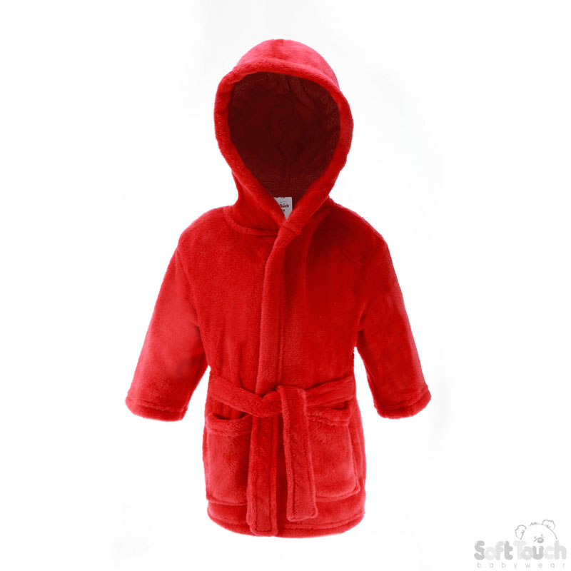 Infants Red Fleece Robe No. FBR24-R-6-12m