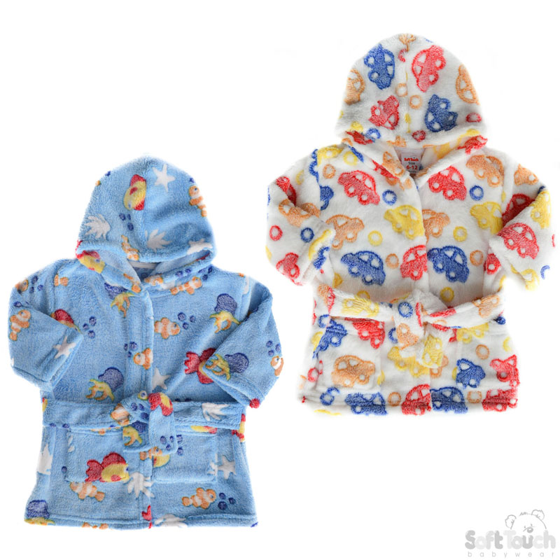 Boys Printed  Hooded Robe No. FBR35