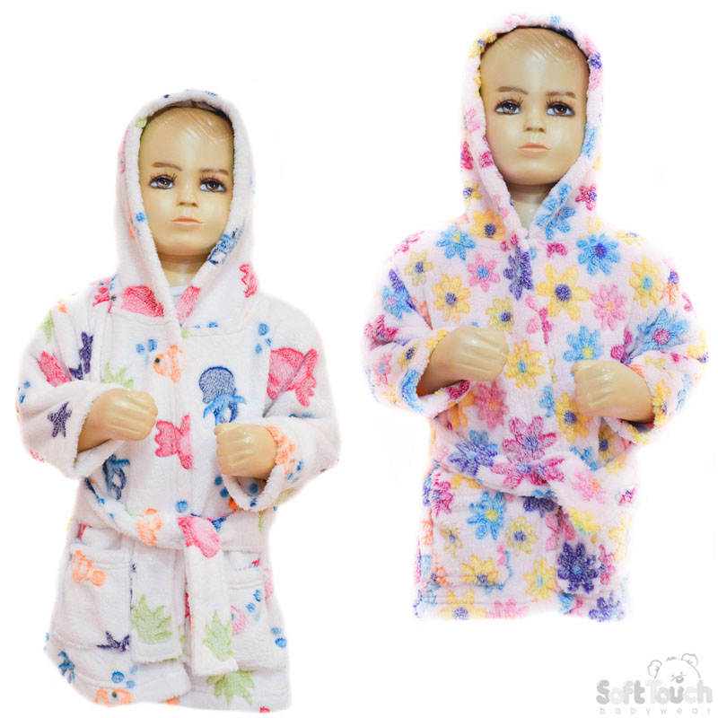 Infants Microfibre Hooded Robe: FBR37