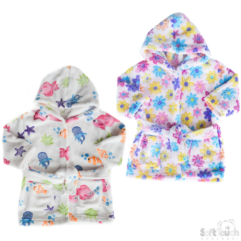 Infants Microfibre Hooded Robe: FBR37