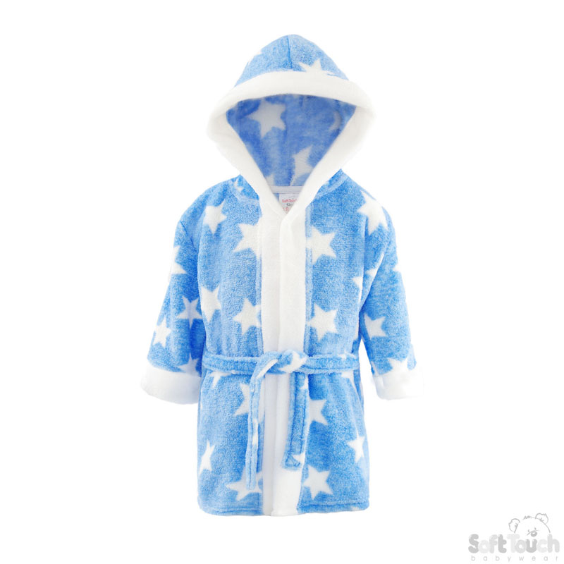 Blue 'Star' Hooded Robe No. FBR40-B