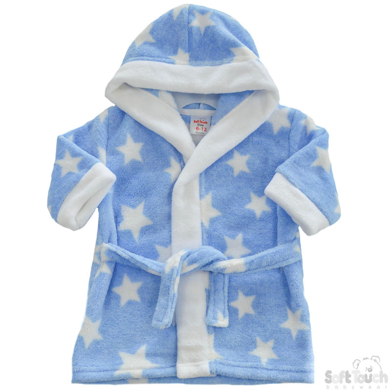 Blue 'Star' Hooded Robe No. FBR40-B