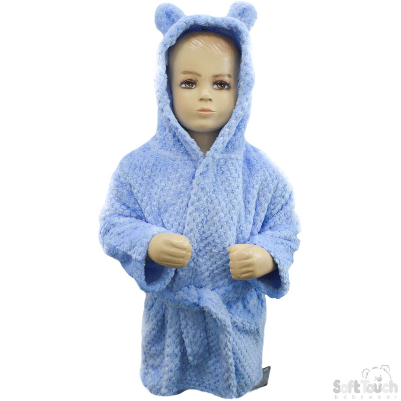 Blue 'Honeycomb Hooded Robes  No. FBR41-B