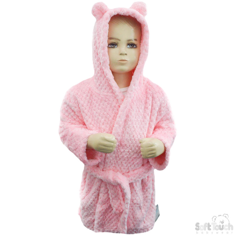Pink 'Honeycomb' Hooded Robes No. FBR41-P