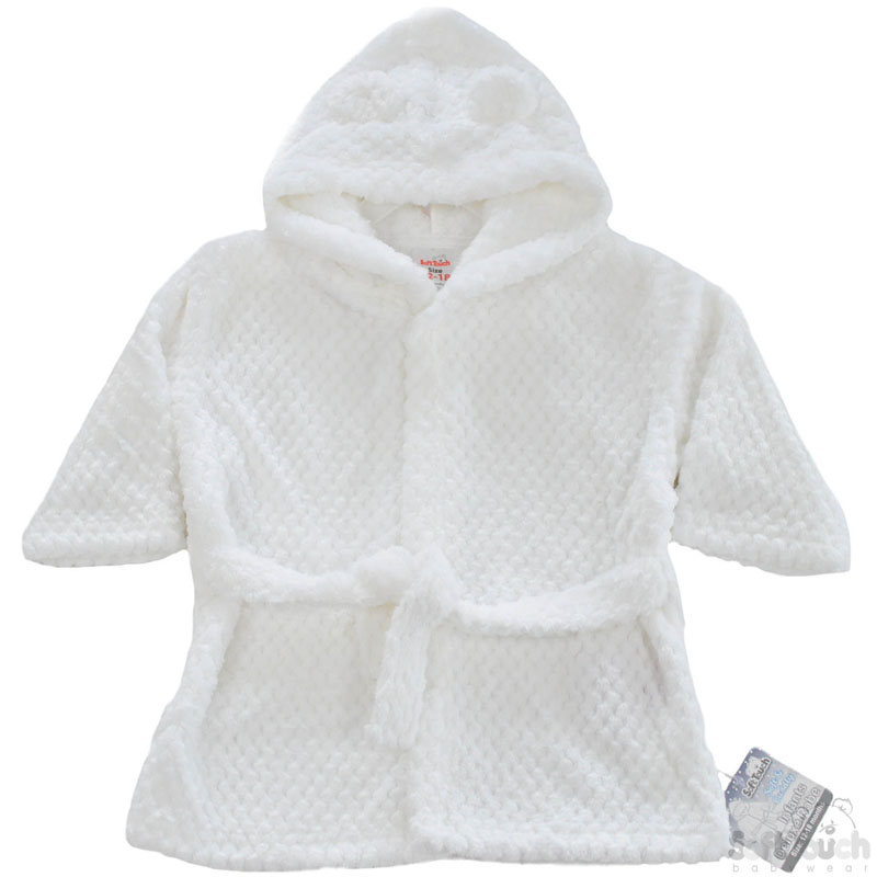 White 'Honeycomb' Hooded Robes No. FBR41-W