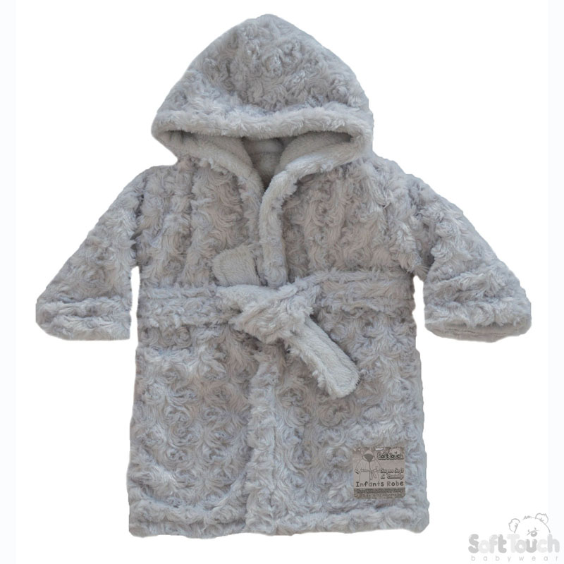 Grey Rose Hooded Robe No. FBR43-G