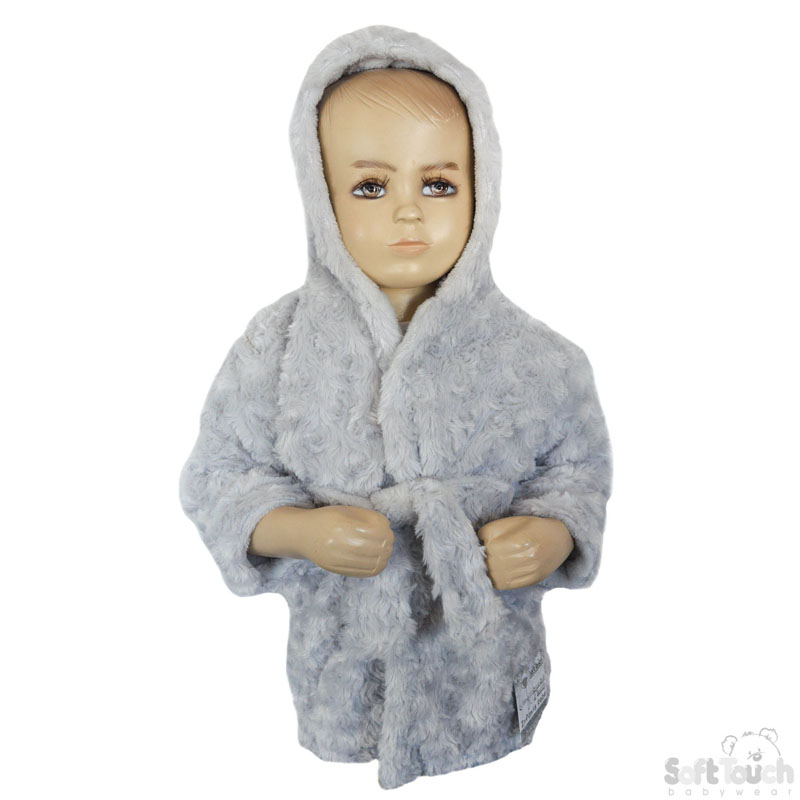 Grey Rose Hooded Robe No. FBR43-G