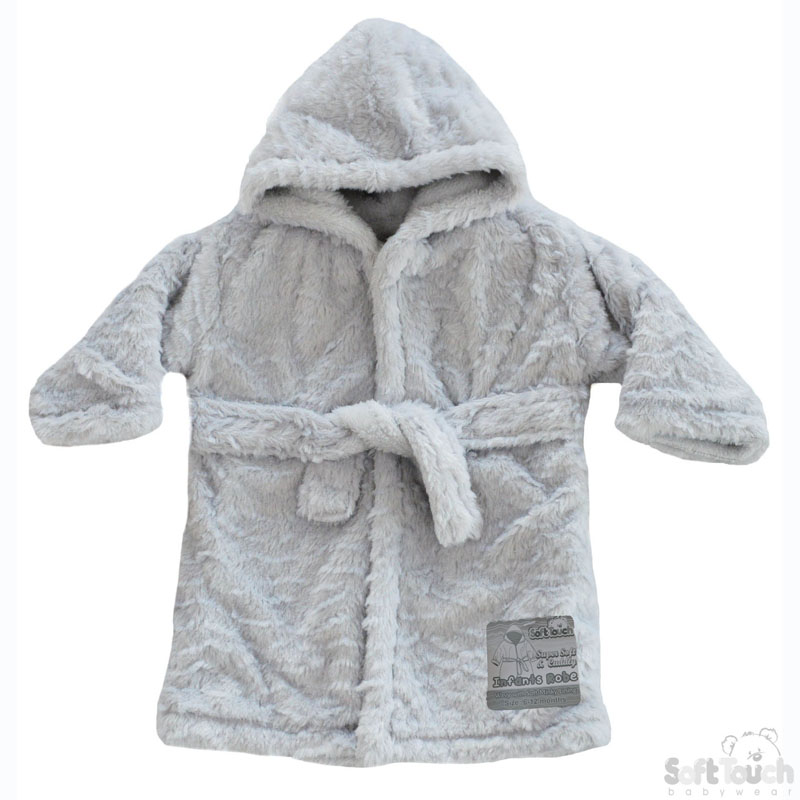 Grey Layered Hooded Robe No. FBR45-G
