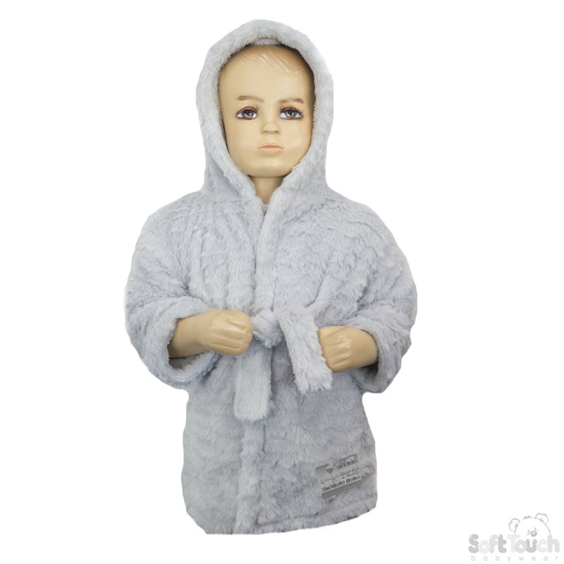 Grey Layered Hooded Robe No. FBR45-G