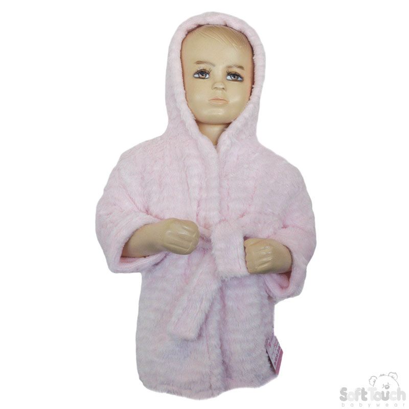 Pink Layered Hooded Robe No. FBR45-P