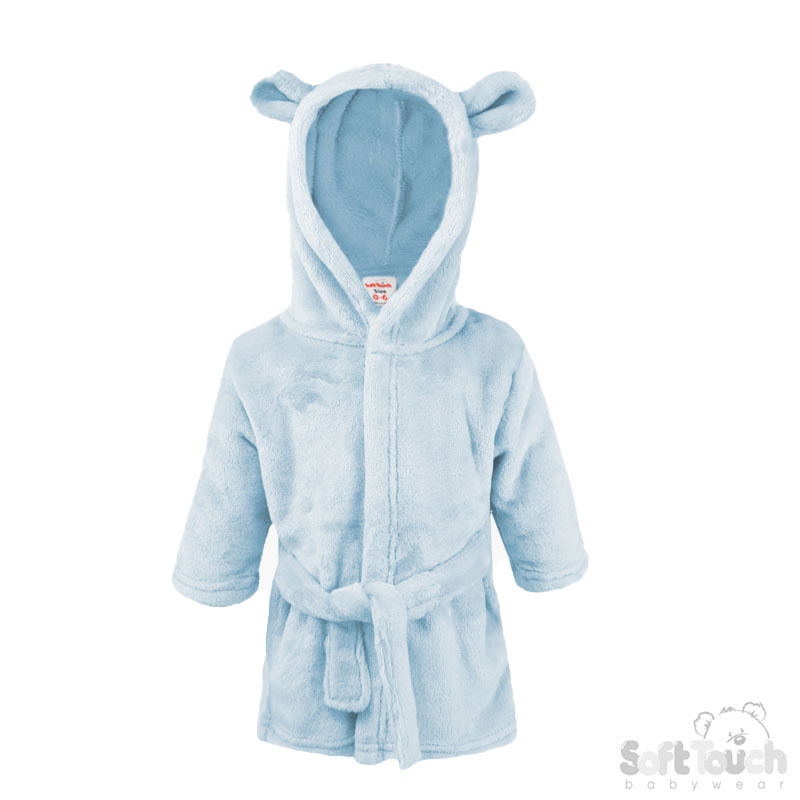 Blue Hooded Robe w/Ears : FBR50-B-0-6m