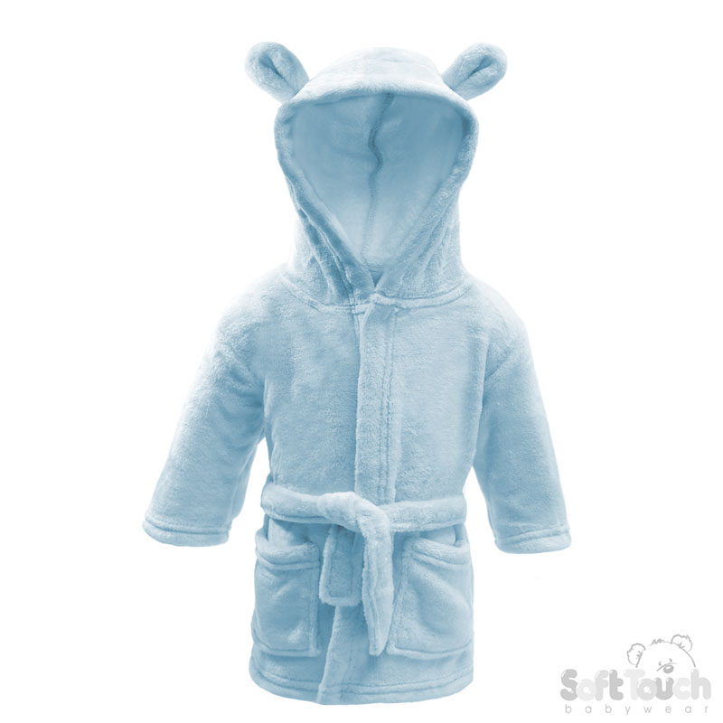 Blue Hooded Robe w/Ears : FBR50-B-2-3y