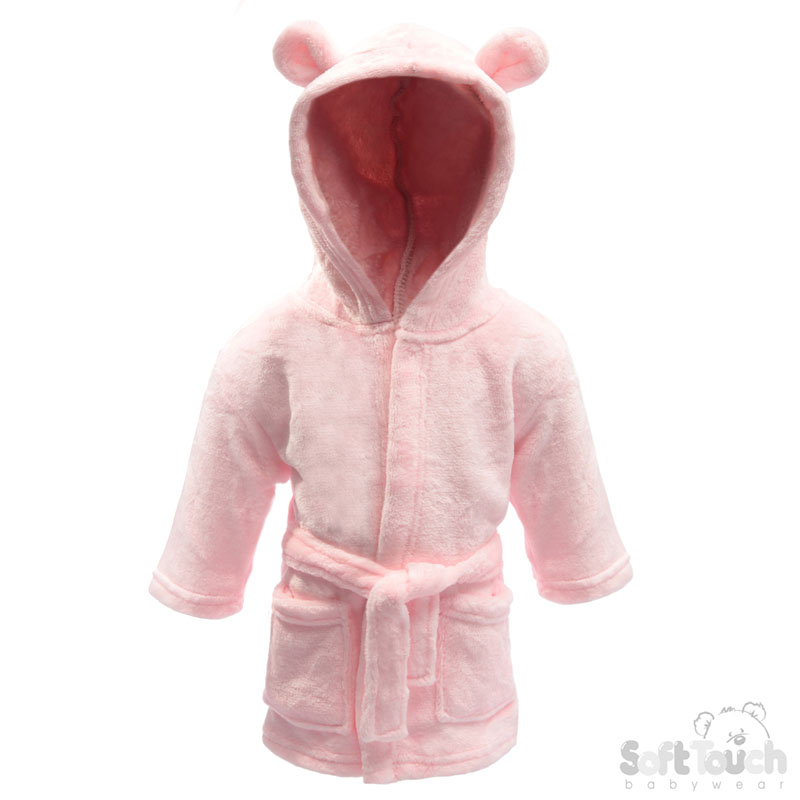 Pink Hooded Robe w/Ears : FBR51-P-2-3y