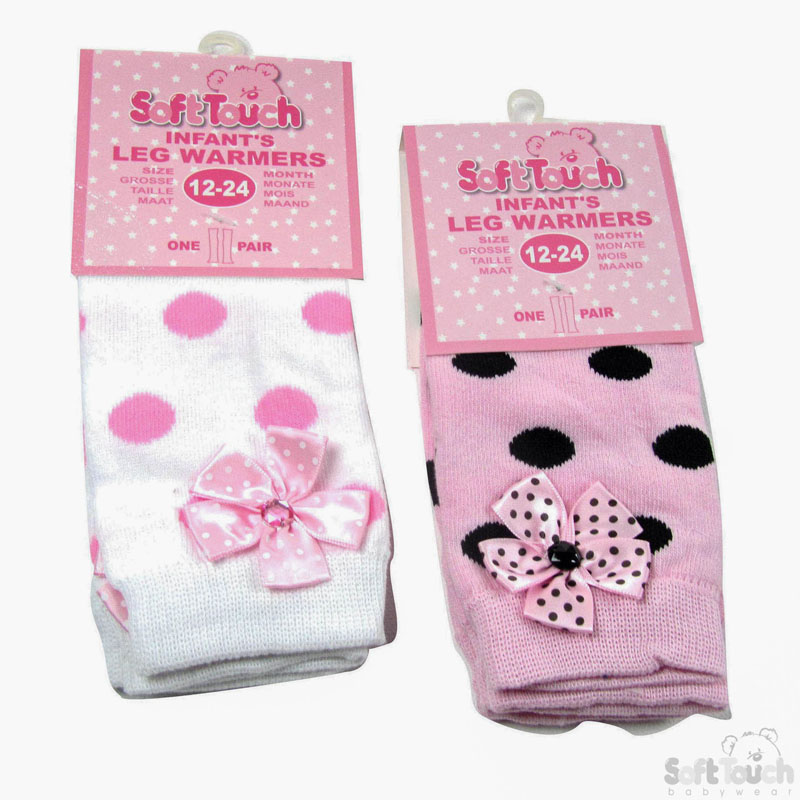 Infants Leg Warmers W/Flower Applique No.GL22