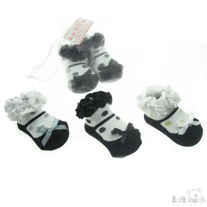 Girls Spotty Gift Socks: GS100