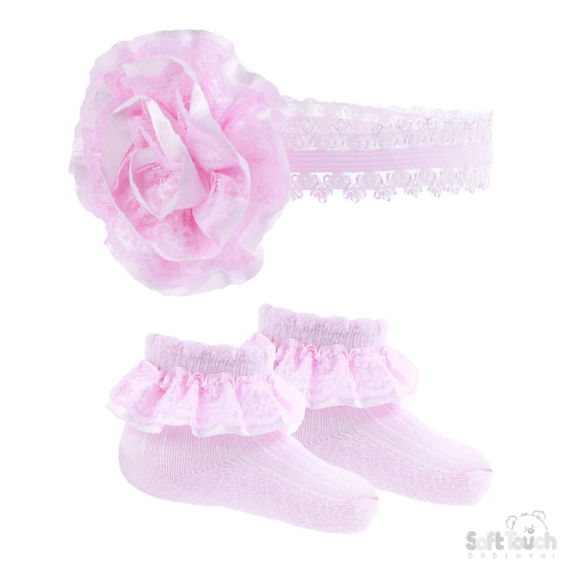 Girls Headband & Socks Set: GS30-17