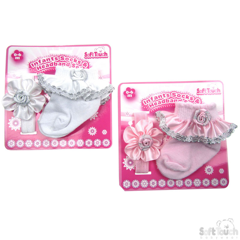 Girls Headband & Socks Set: GS36-16