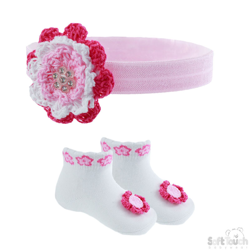 Headband & Socks Set - Crochet No. GS37