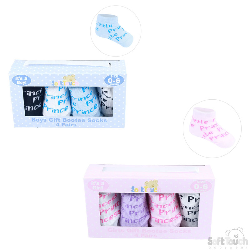 Gift Socks 'Boy/Girl' (4prs/Box) GS42