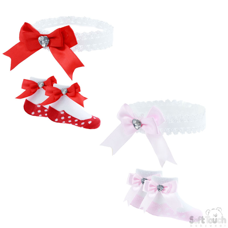 Bow Headband & Socks Set No. GS47