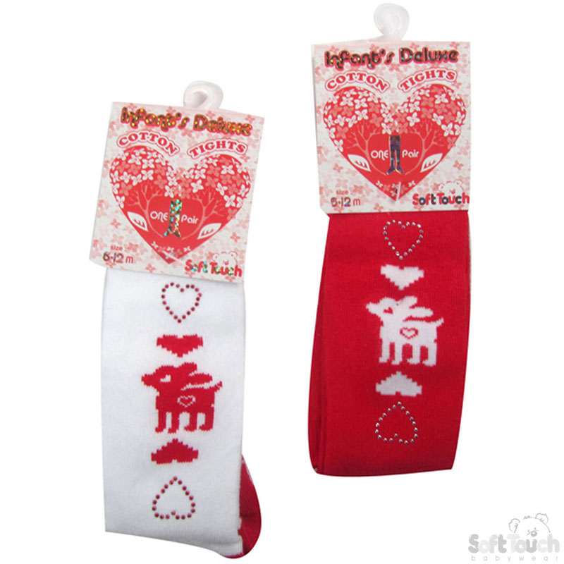 Infants Reindeer Tights W/Diamonte No. GT18-X