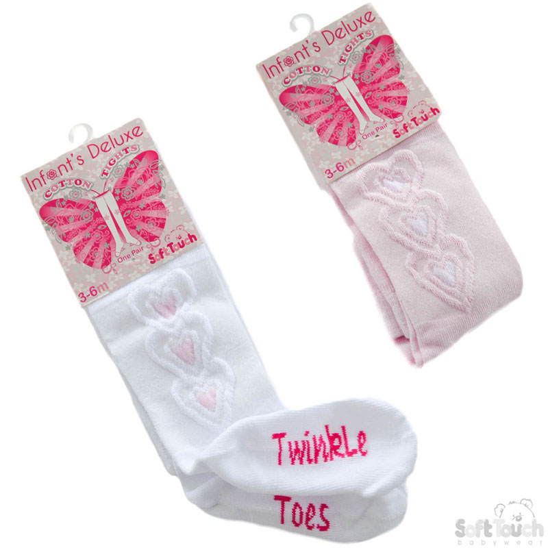 Infants Tights-Raised Hearts No. GT56
