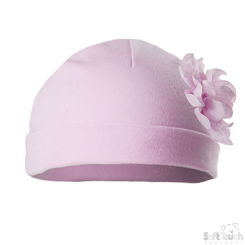 Pink Summer Hat W/Large Flower No. H11-P
