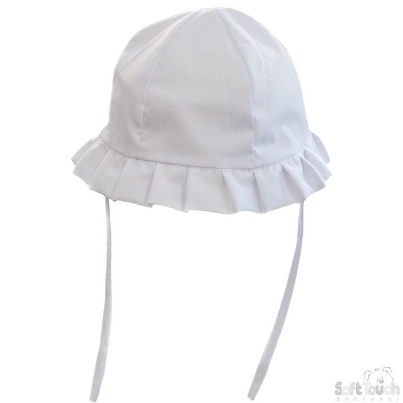Plain White Summer Hat No. H20-W