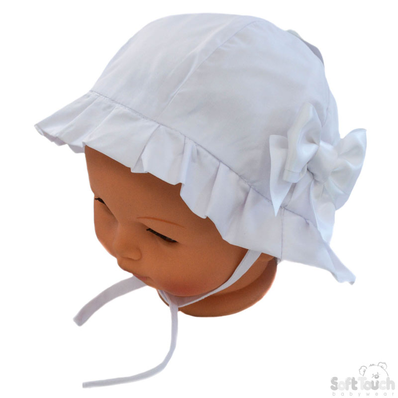 Pink/White Summer Hat W/Bow No. H24