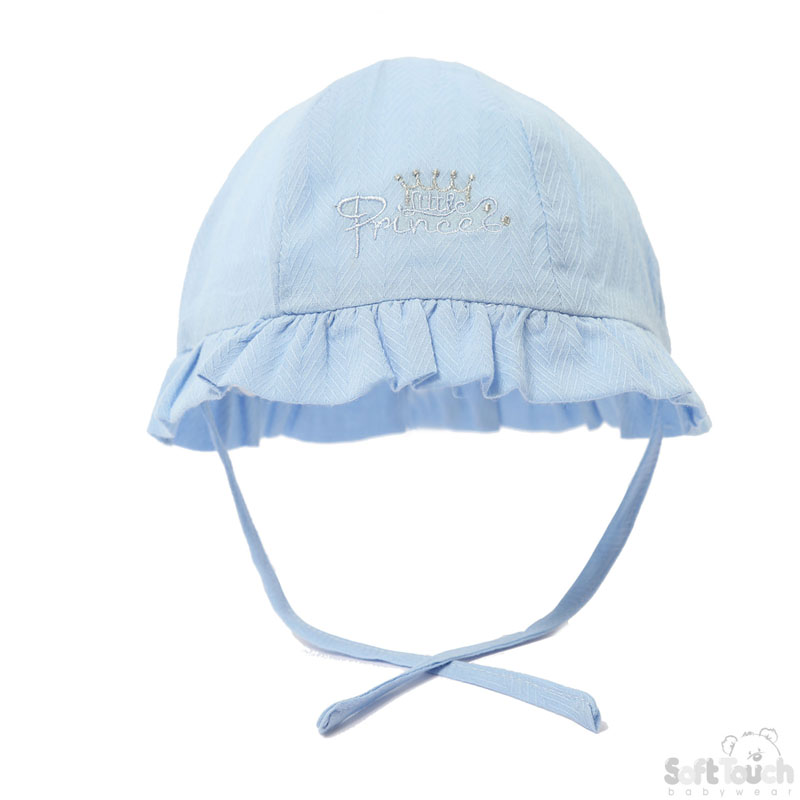 Plain Summer Hats w/Prince Emb : H26-B