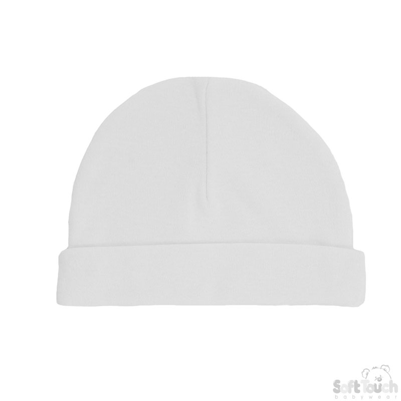 Infants Plain White Hats No.H3-W