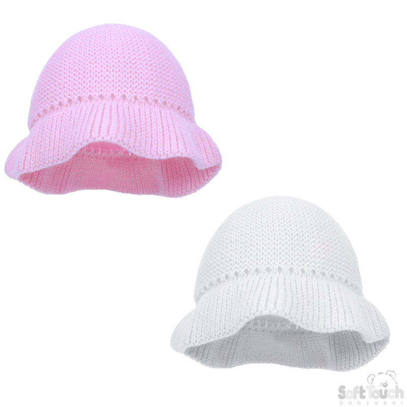 Plain Crochet Knitted Hat No. H420-SM