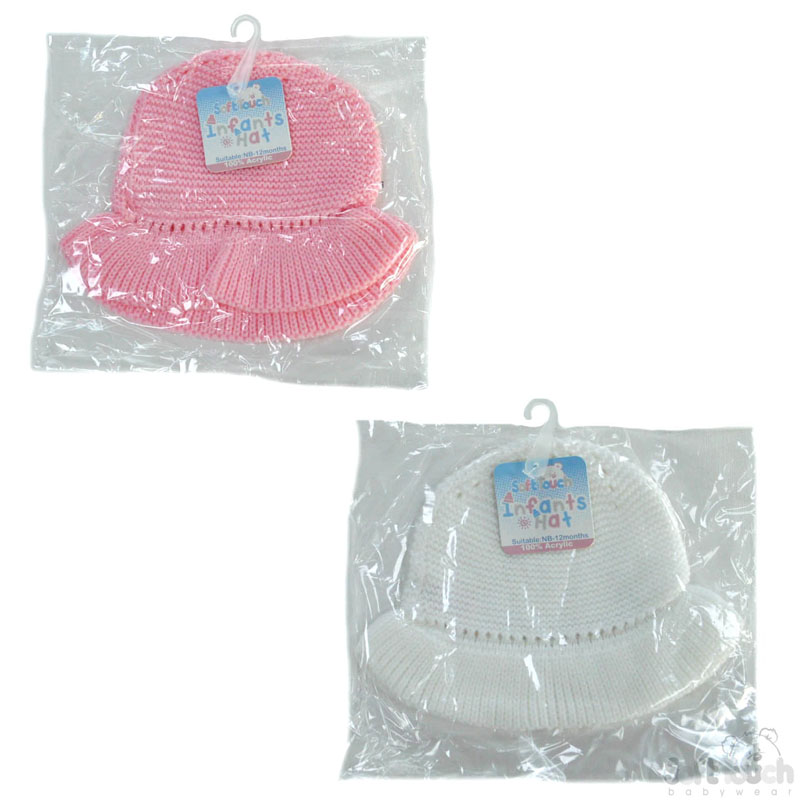 Plain Crochet Knitted Hat No. H420-SM