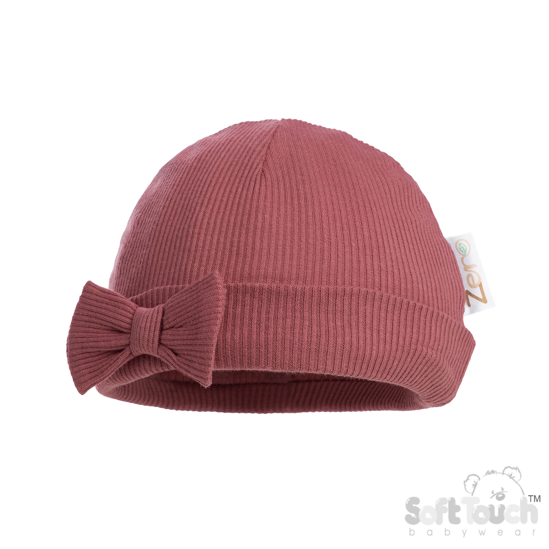 Deco Rose Ribbed Bow Hat No. H4500-DR