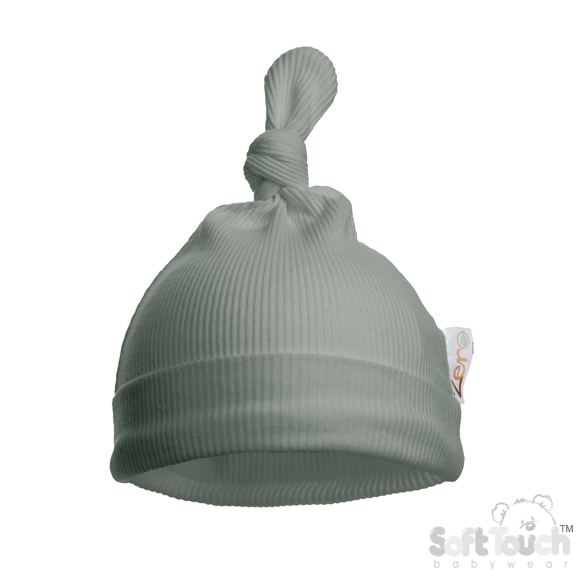 Sage Green Ribbed Knotty Hat No. H4500-SG
