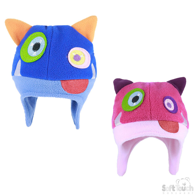 Double Colour Fleece Monster Hat H456