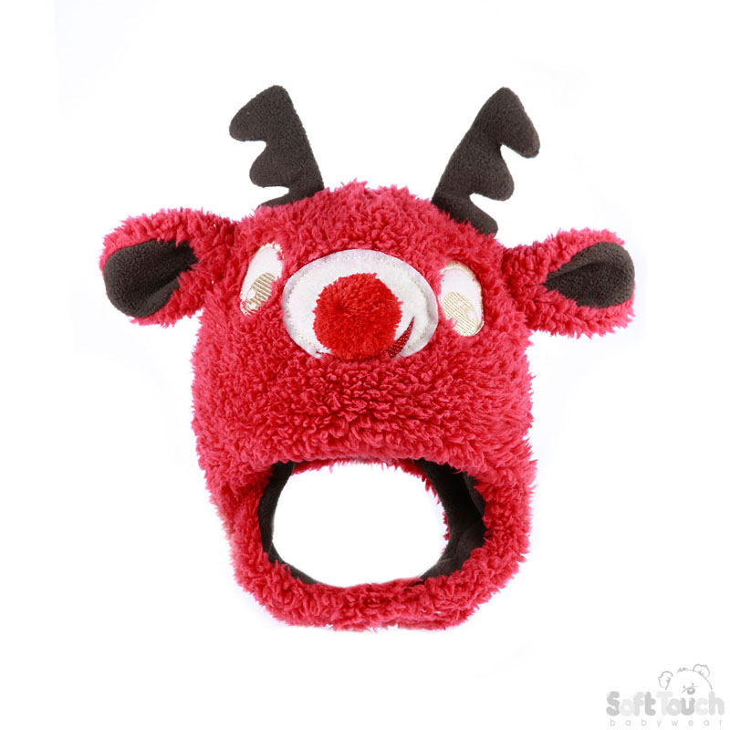 Fleece Reindeer Hat H458-R