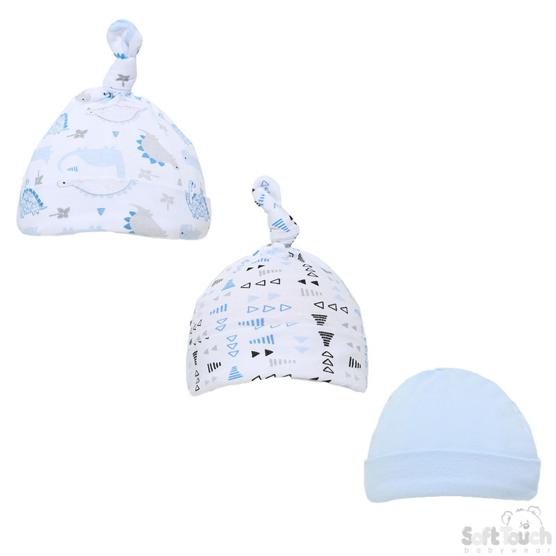 Boys 3 Pack Hats: Dino No. H54