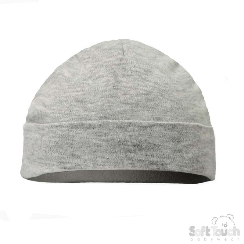 Infants Plain Grey  Hats No. H9-G-BP
