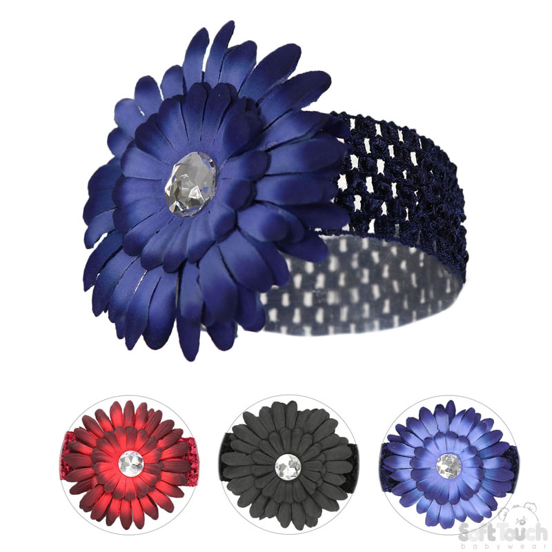 Crochet Headband W/Large Flower No.HB69