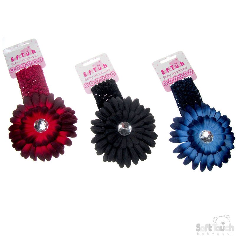 Crochet Headband W/Large Flower No.HB69