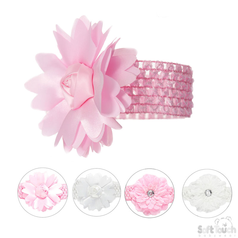 Crochet Headband W/Flower No. HB70-17