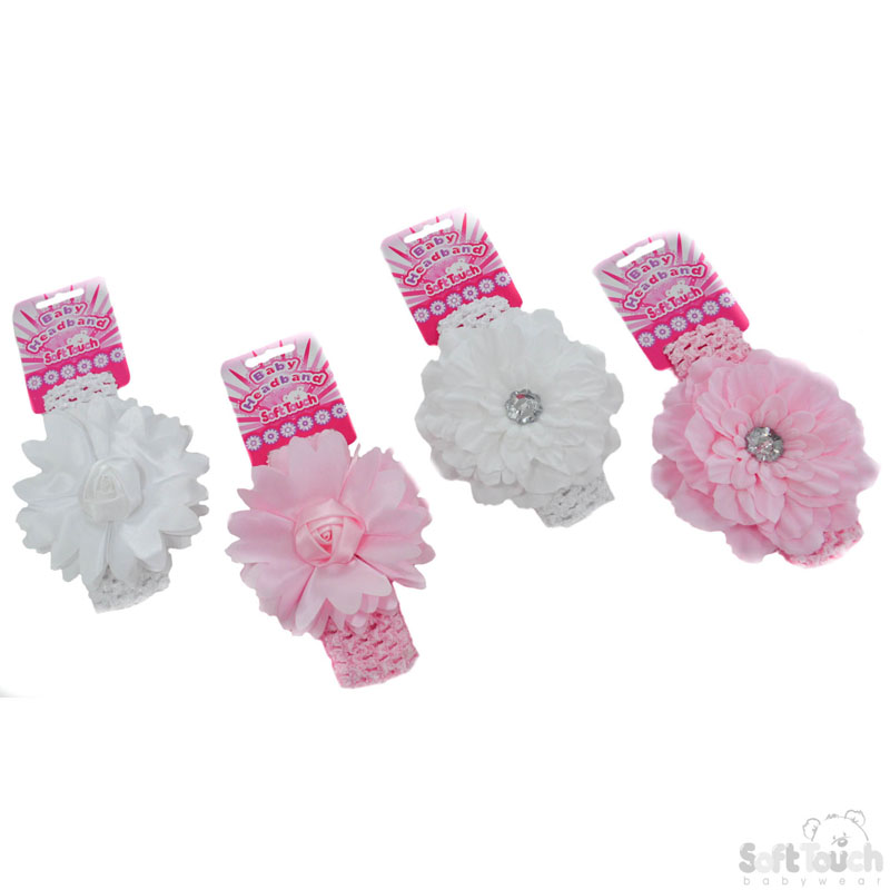 Crochet Headband W/Flower No. HB70-17