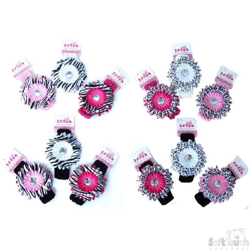 Cheetah & Zebra Headband W/Gemstone No. HB76
