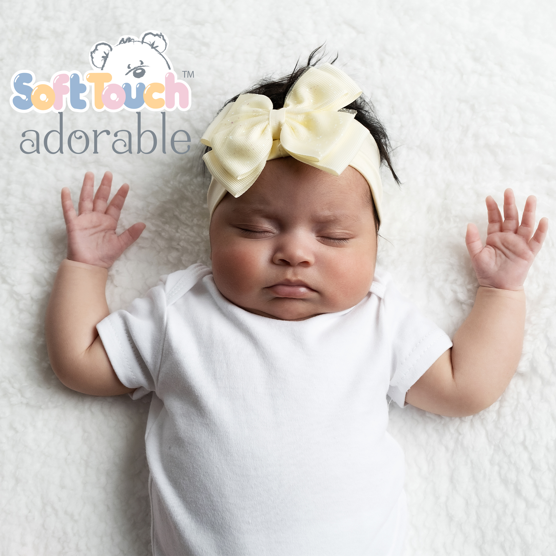 Lemon Headband w/Glitter Bow : HB92-LEM