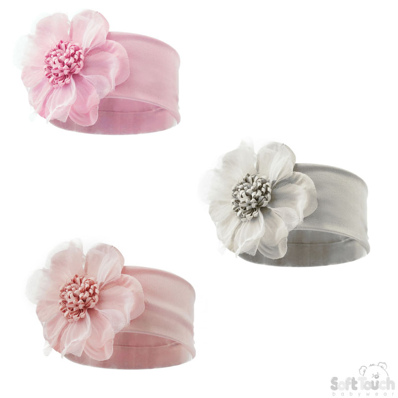 Dusty Headband w/Organza Flower : HB93