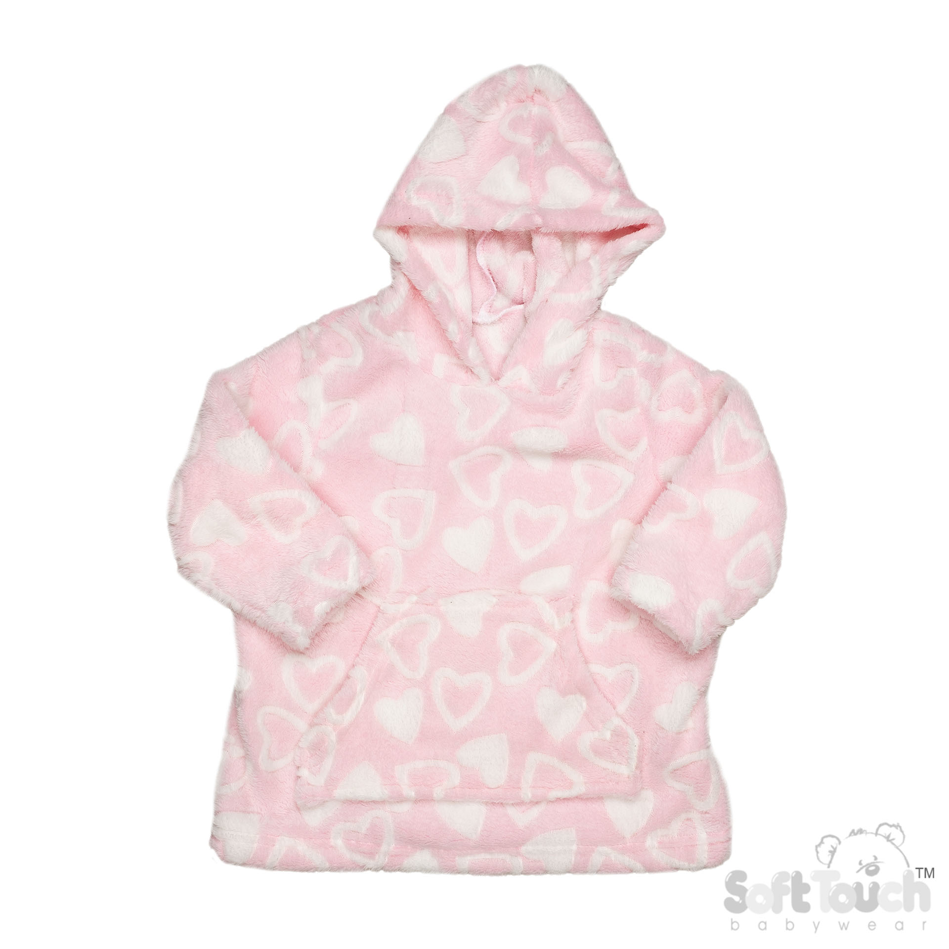 Pink Hearts Hoodies : HD114-P