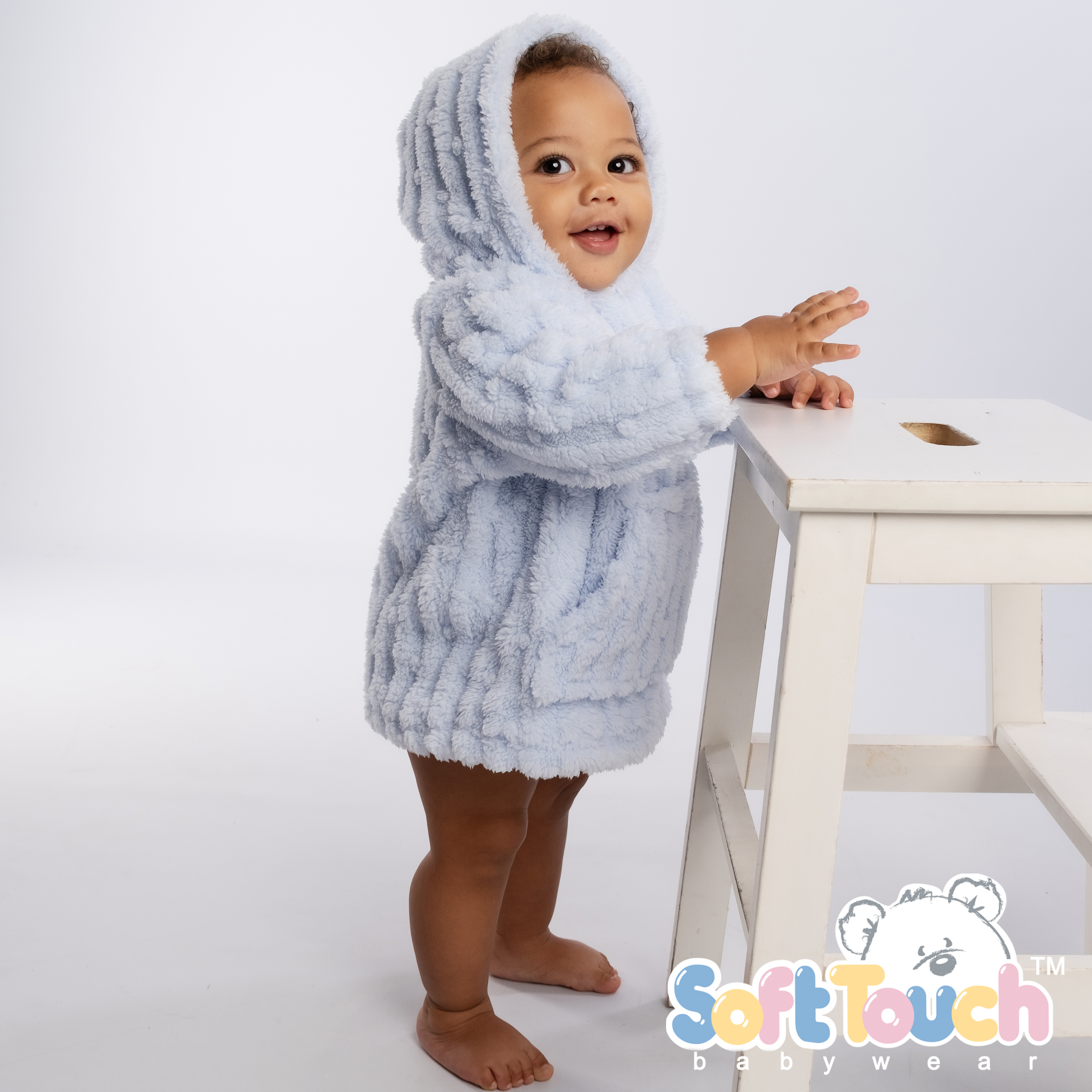 Blue Bubble Sherpa Hoodies : HD118-B