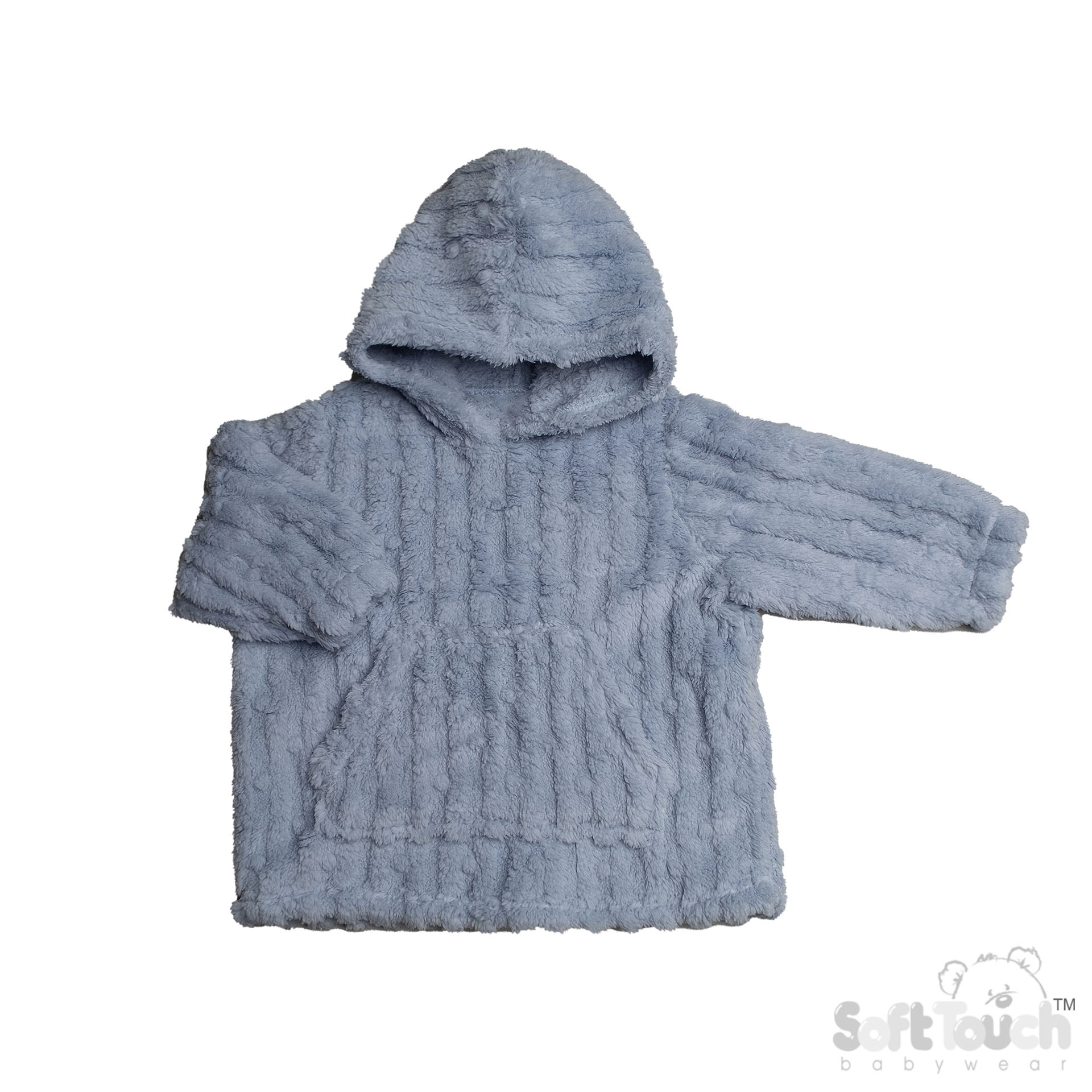 Dusty Blue Bubble Sherpa Hoodies : HD118-DB