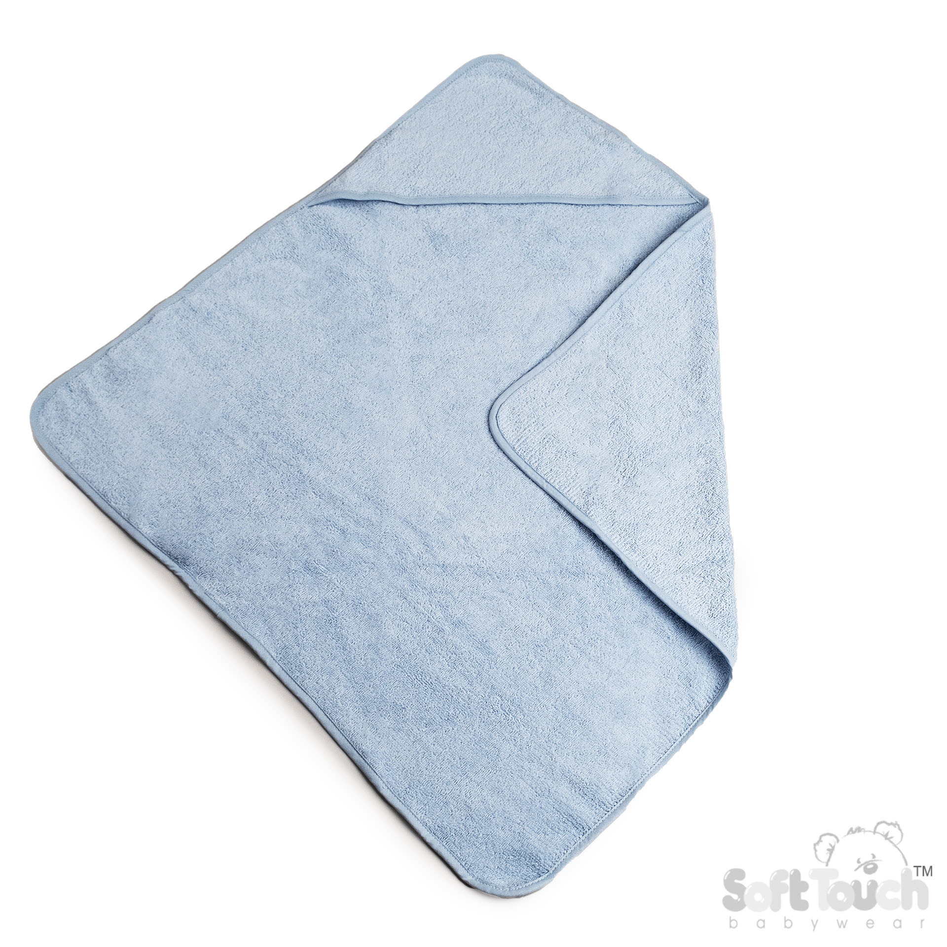Plain Blue Hooded Robe No. HT10-B